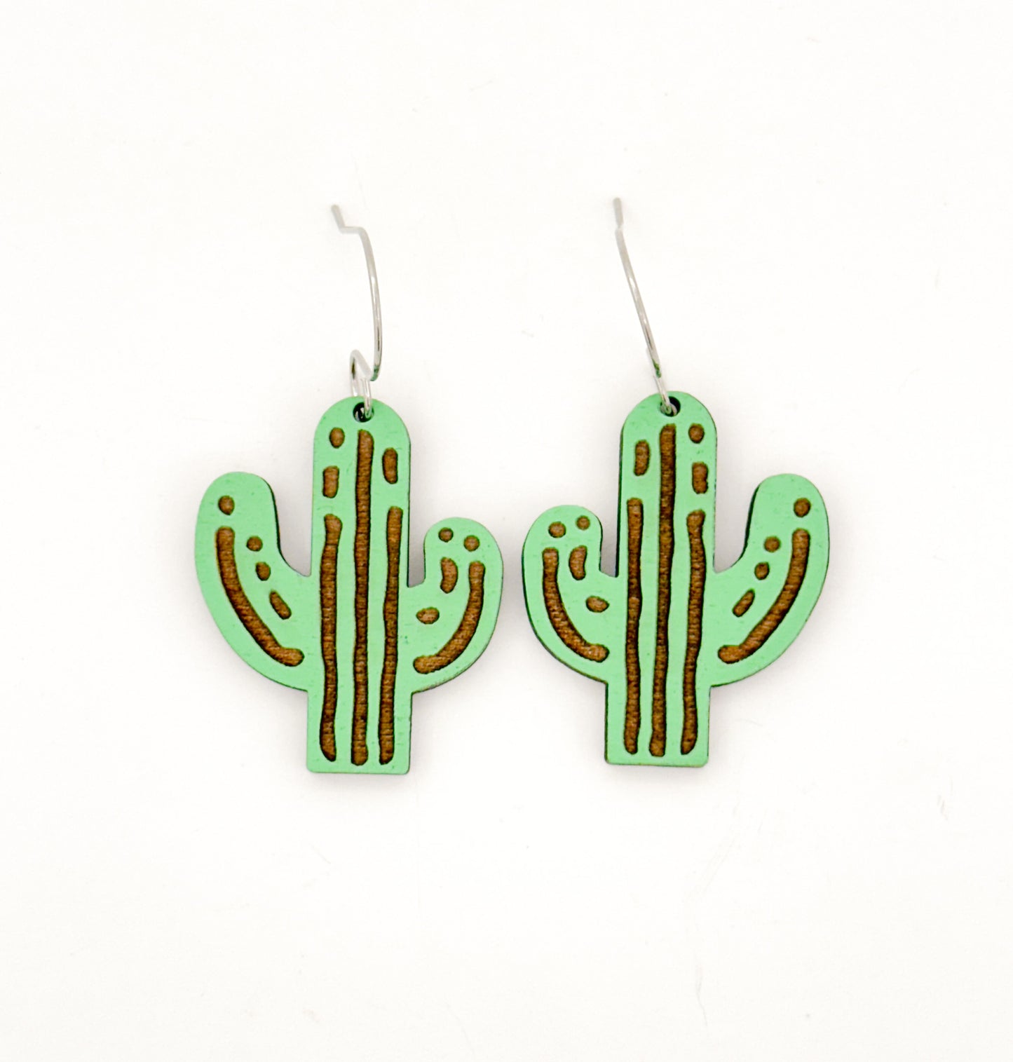 Cactus dangle earrings