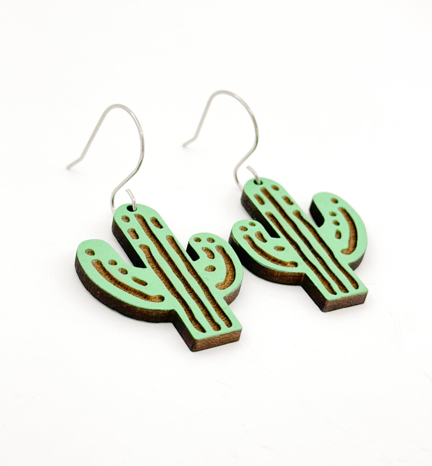 Cactus dangle earrings