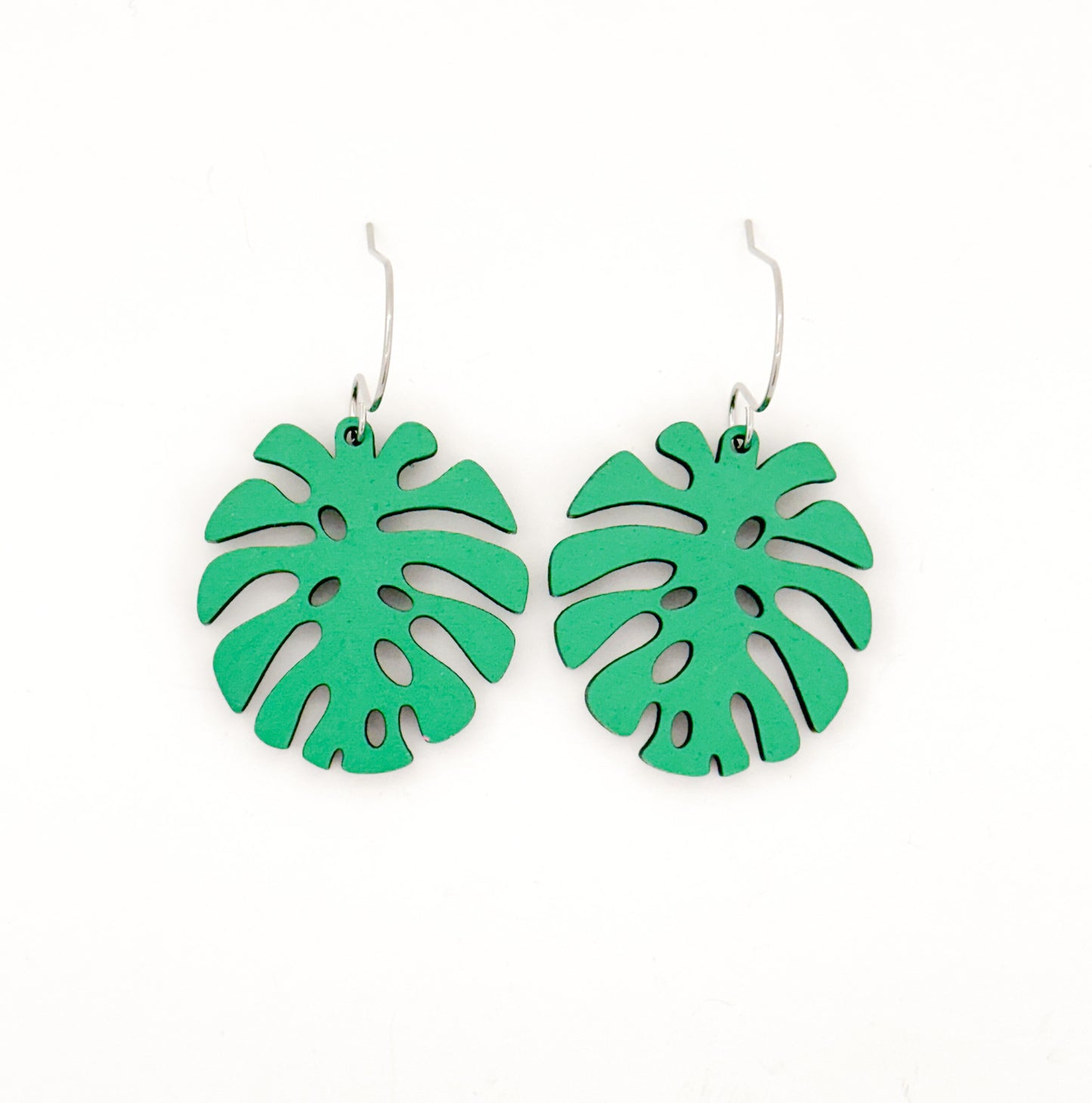 Monstera Leaf Dangle Earrings