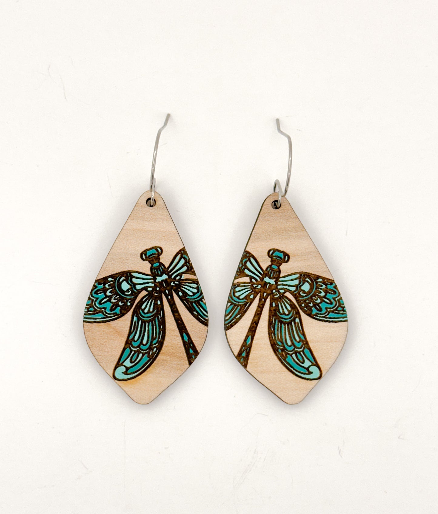 Dragonfly dangle earrings