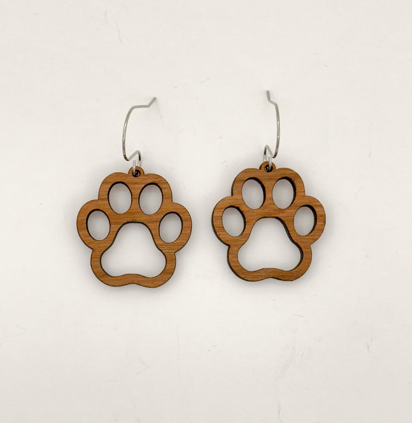 Paw Print Lightweight Statement Earrings