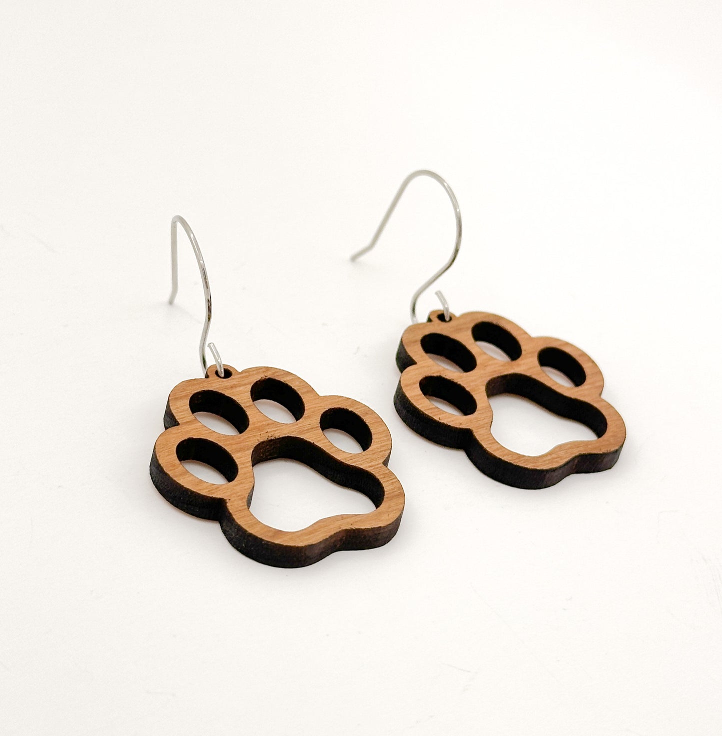 Paw Print Lightweight Statement Earrings