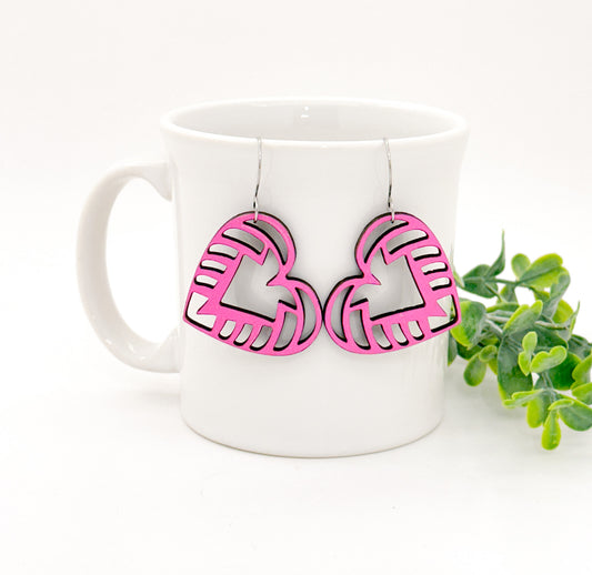 Heart Shape Geometric Cutout Earrings