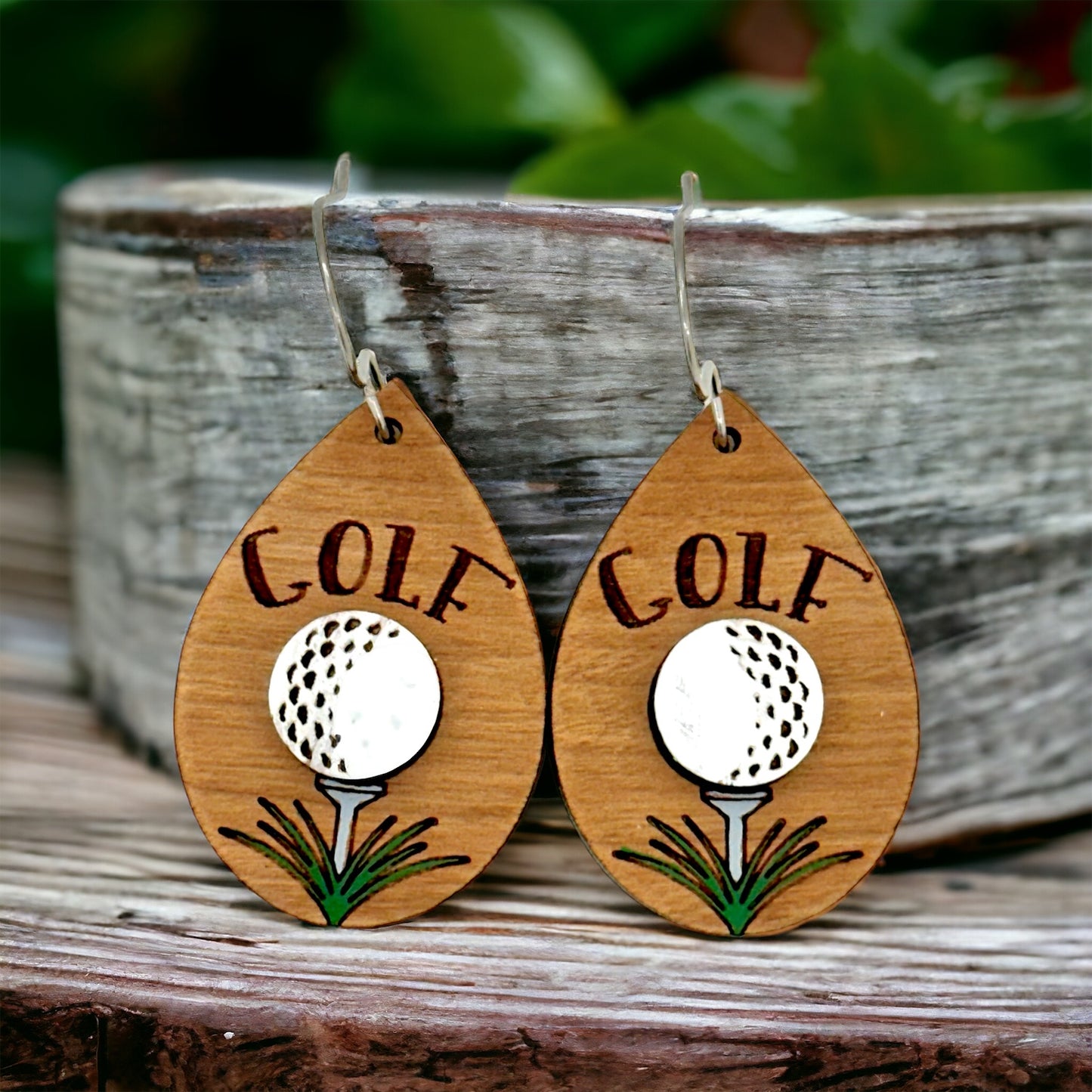 Golf Dangle Earrings Lightweight Earrings