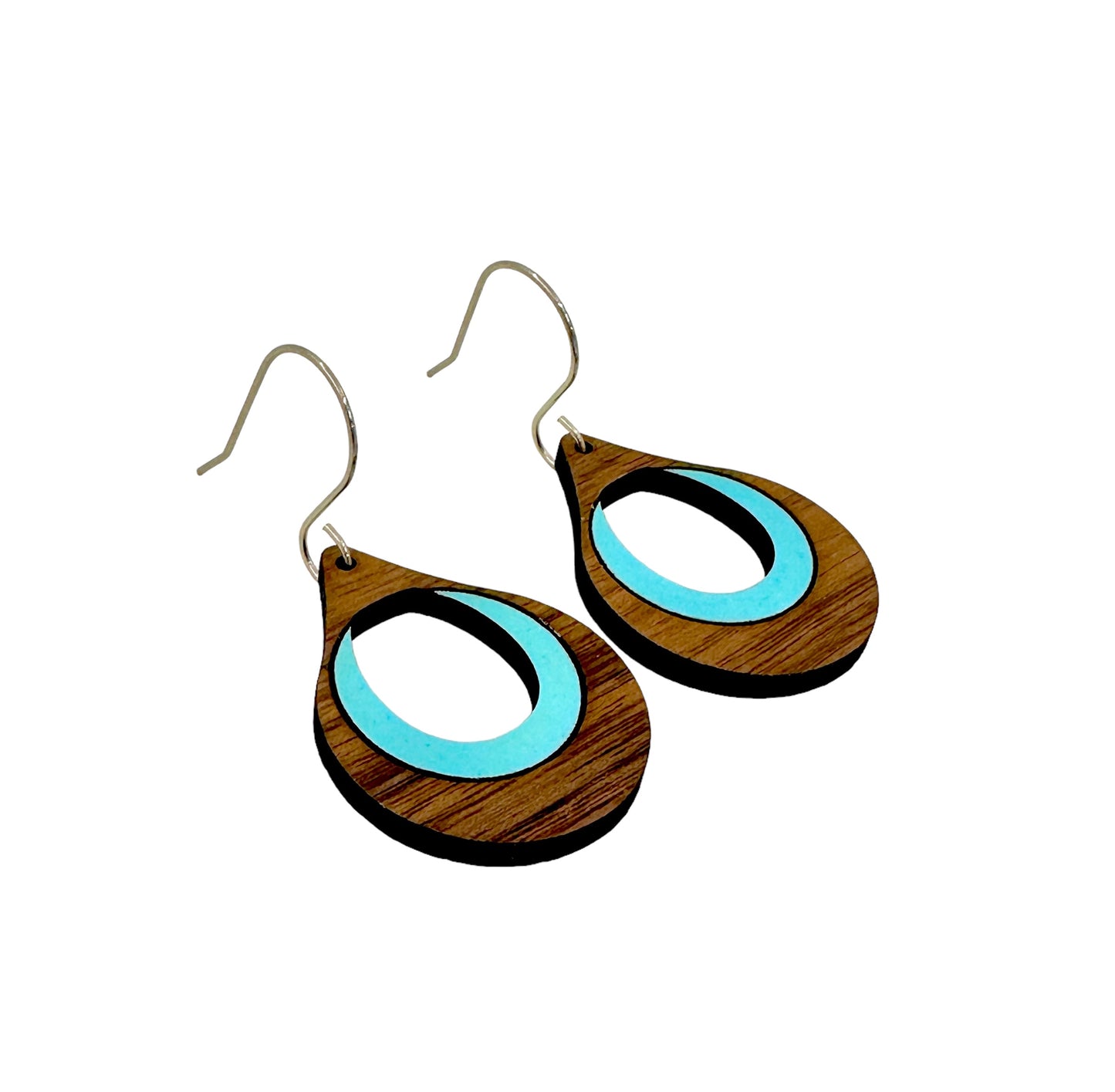 Teardrop dangle earrings