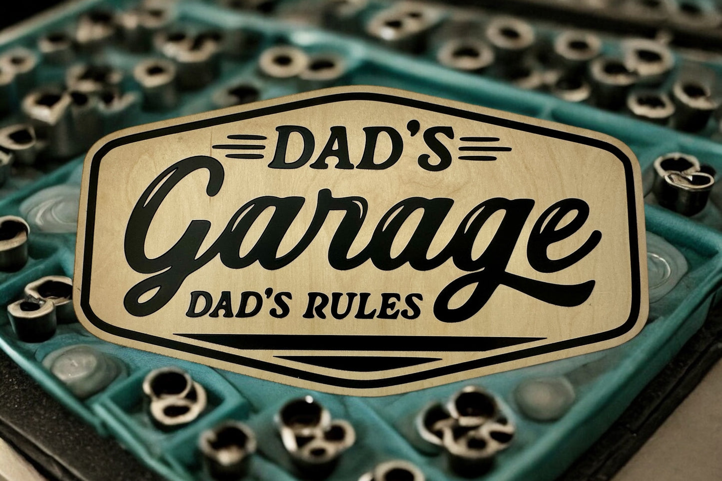 Dad's Garage Wooden Sign