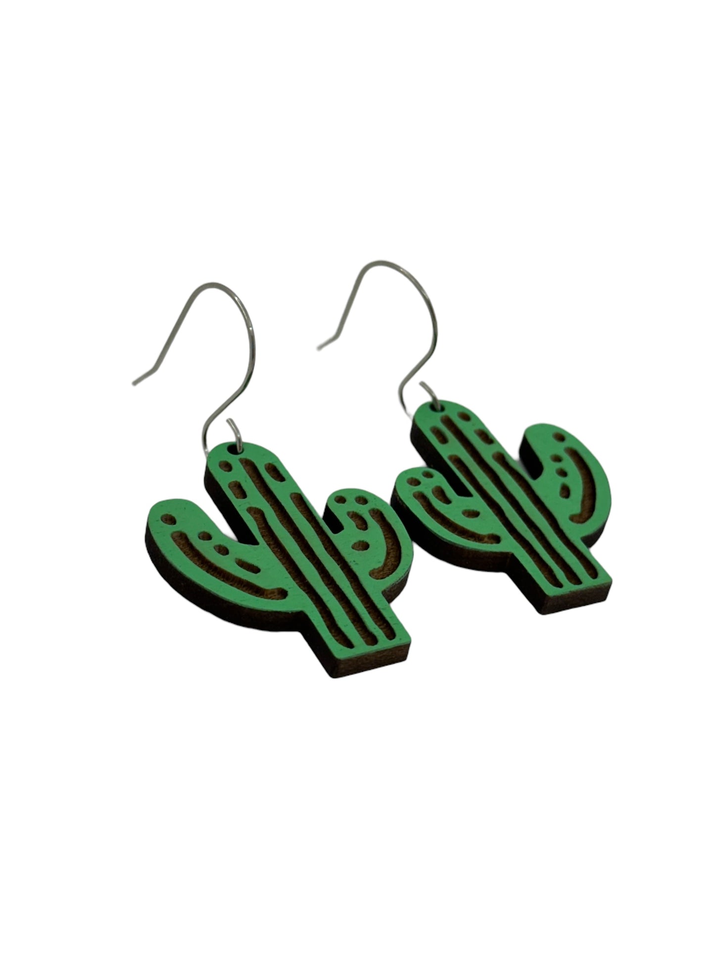 Cactus dangle earrings