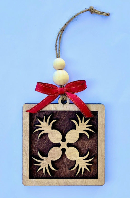 Pineapple Hawaiian Quilt Ornament