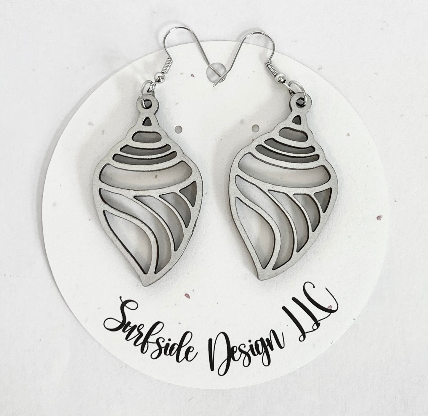 Sea Shell Earrings Silver