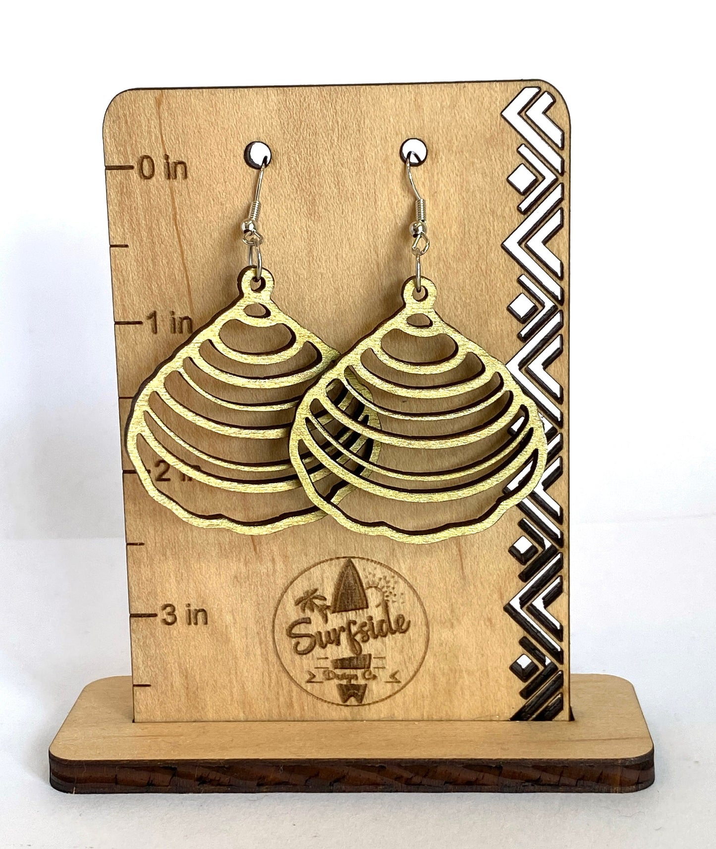 Sea Shell Earrings Gold