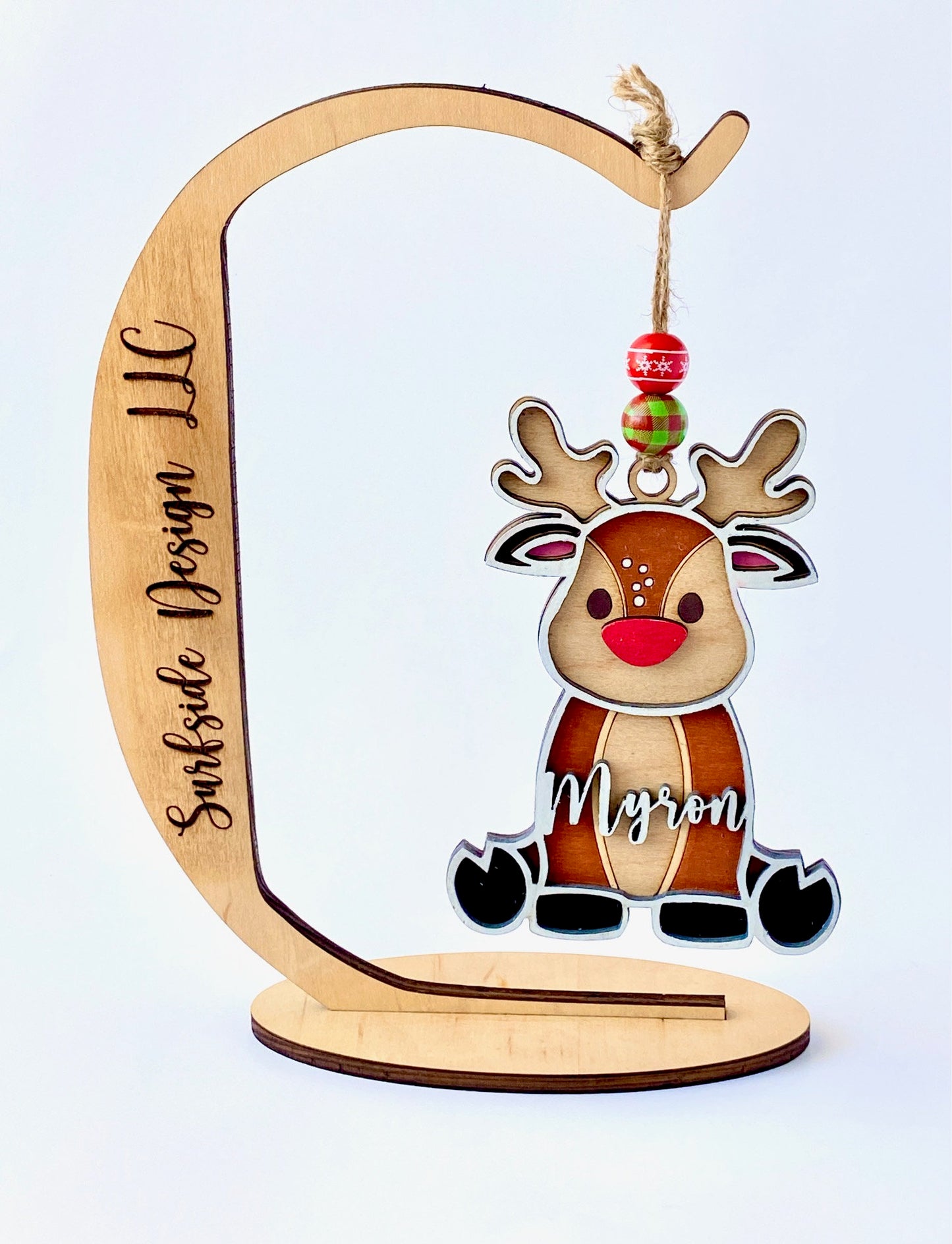 Personalized Reindeer Ornament