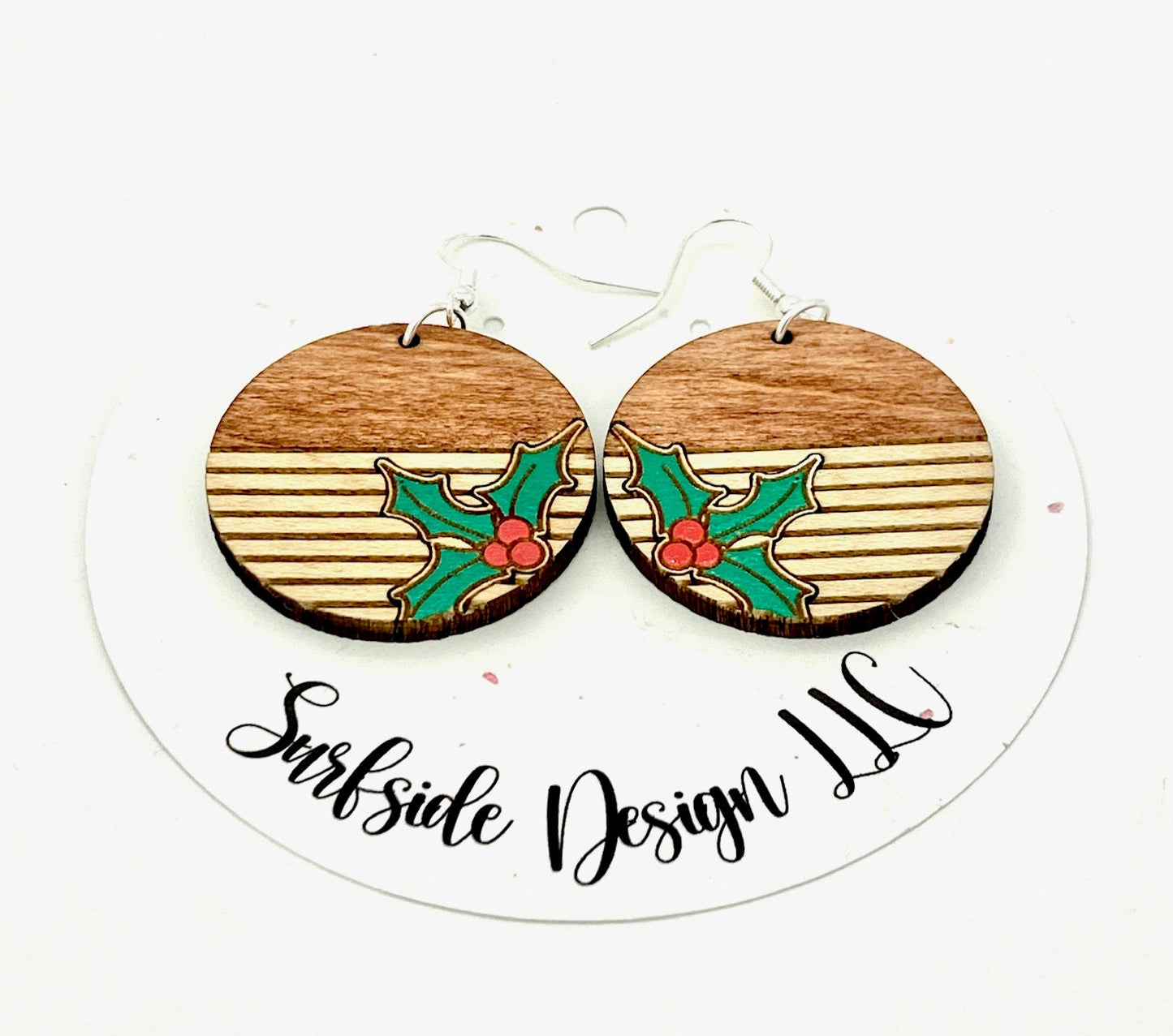 Holly Round Dangle Earrings