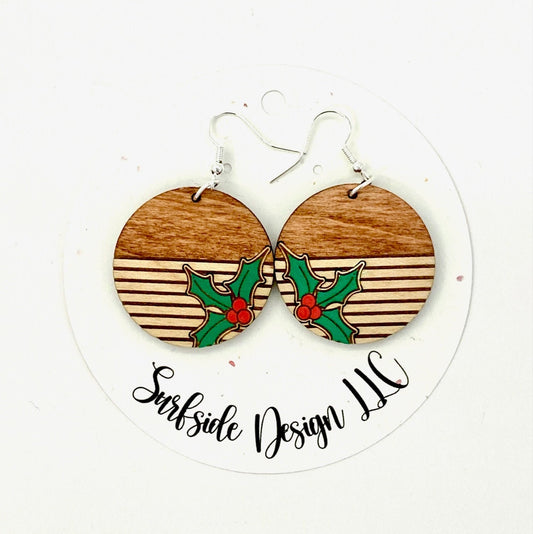 Holly Round Dangle Earrings