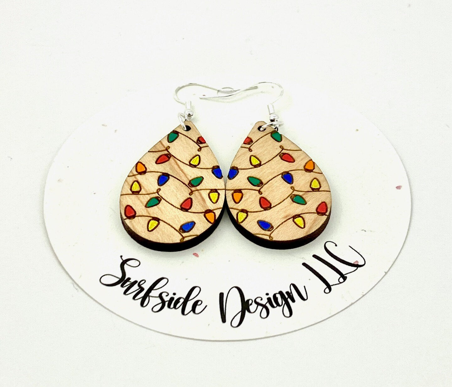 Christmas Light Dangle Earrings