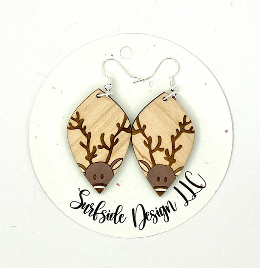 Reindeer Dangle Earrings