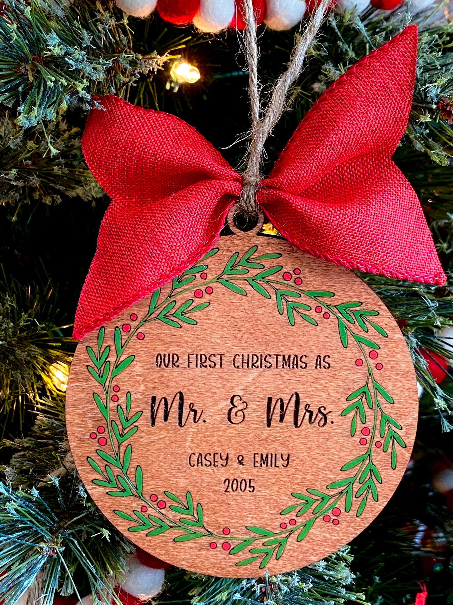 First Christmas Married Ornament