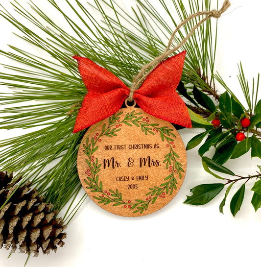 First Christmas Married Ornament