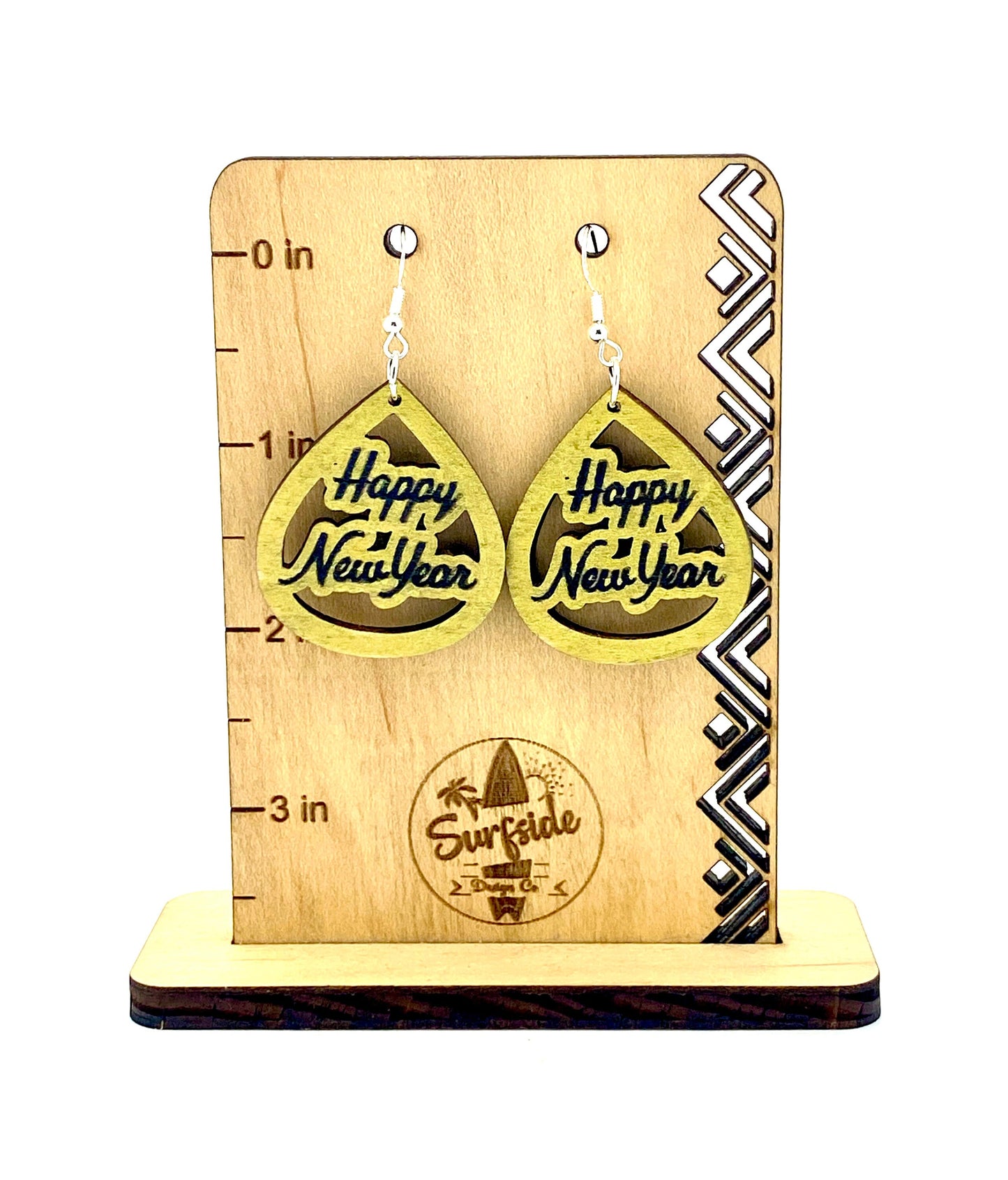 Happy New Year Dangle Earrings