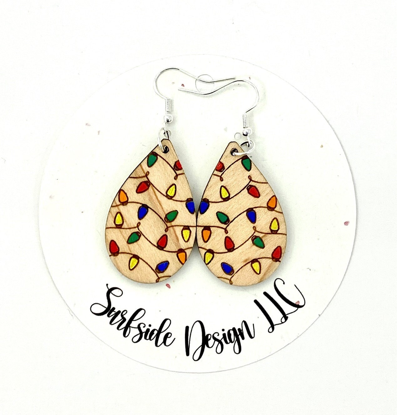 Christmas Light Dangle Earrings