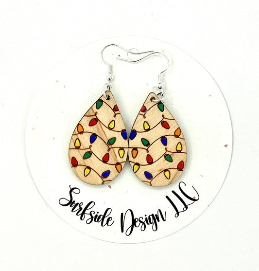 Christmas Light Dangle Earrings