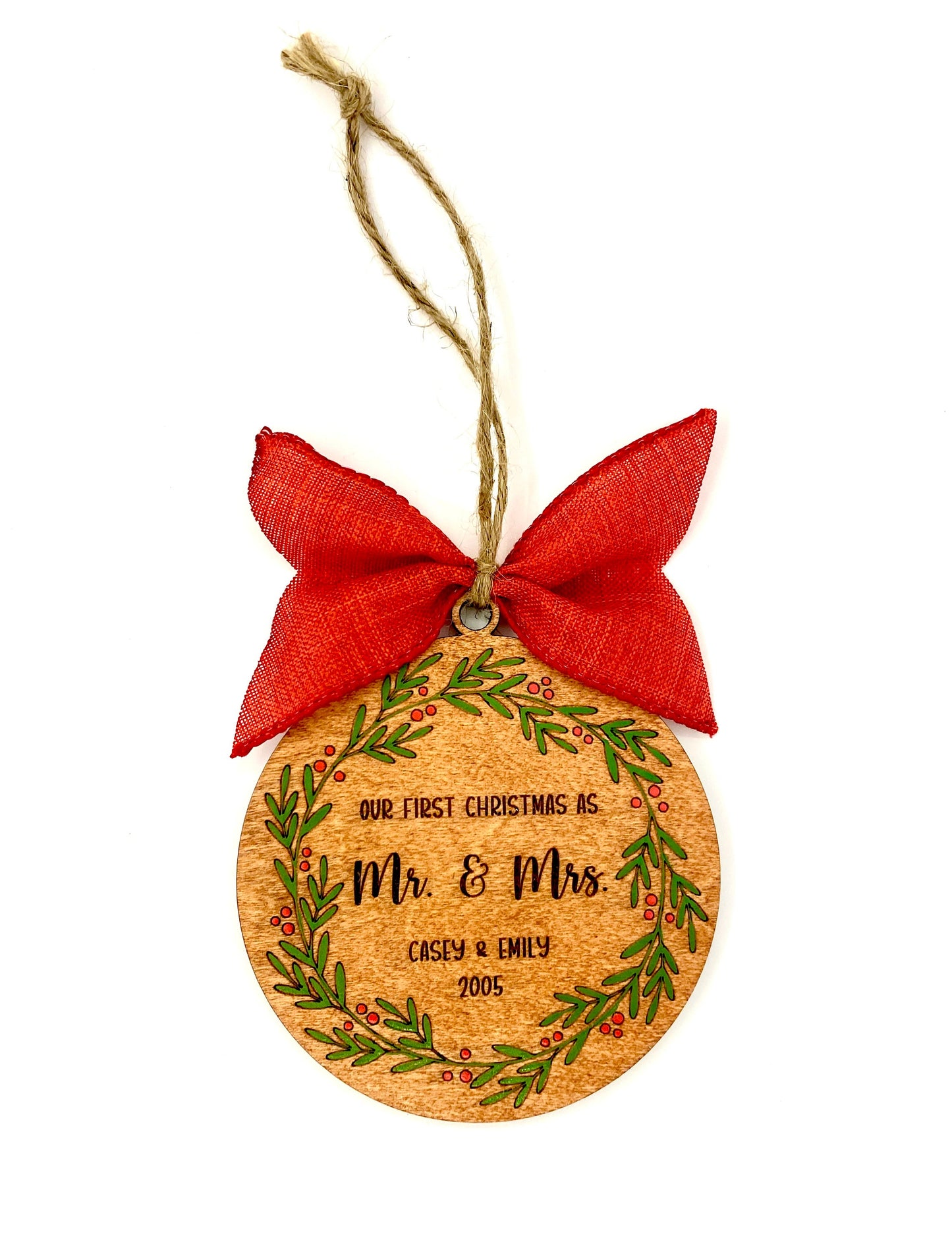 First Christmas Married Ornament