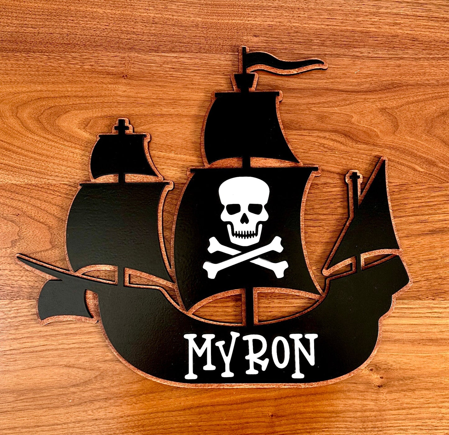 Personalized Pirate Ship Sign