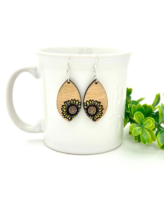 Sunflower Dangle Earrings