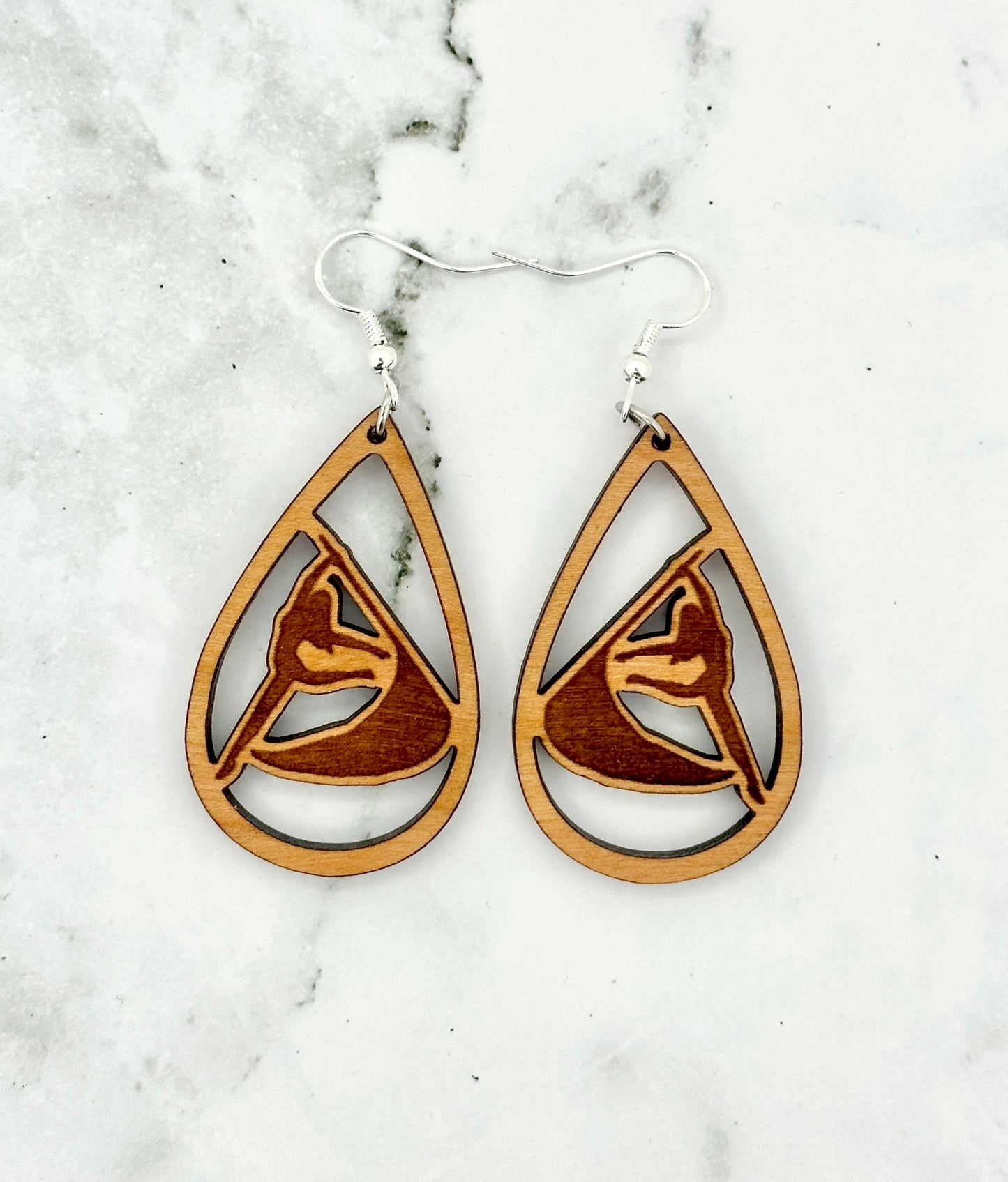 Color Guard Earrings Teardrop Shape