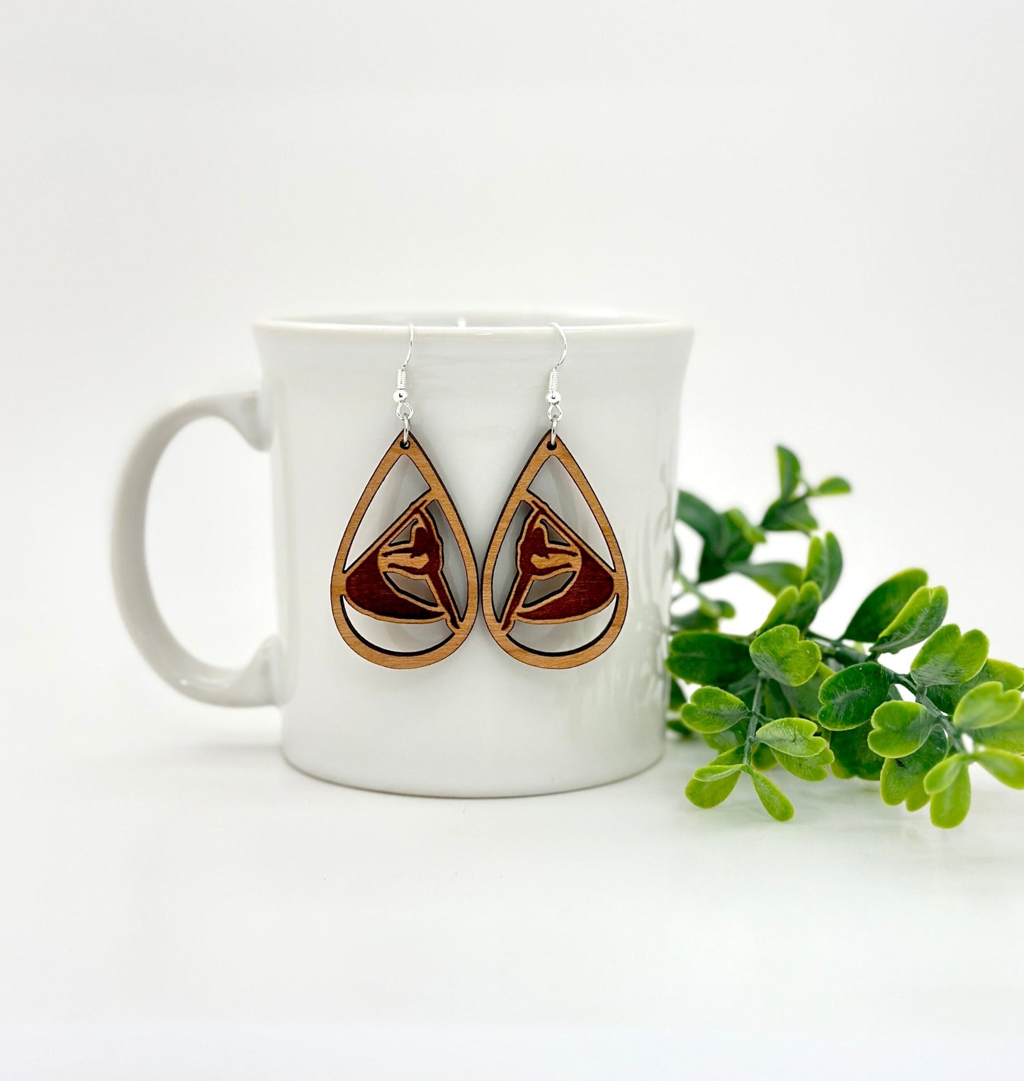 Color Guard Earrings Teardrop Shape