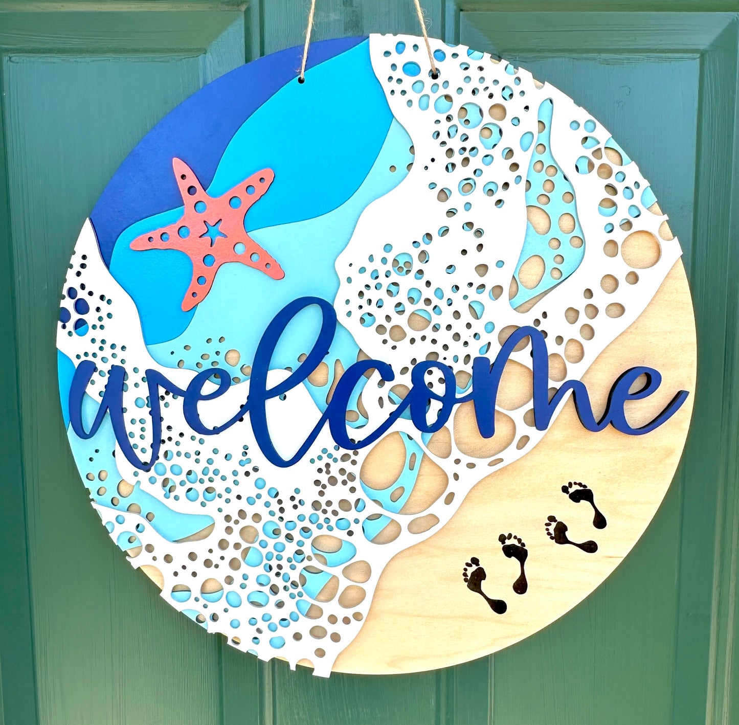 Beach Welcome Door Hanger