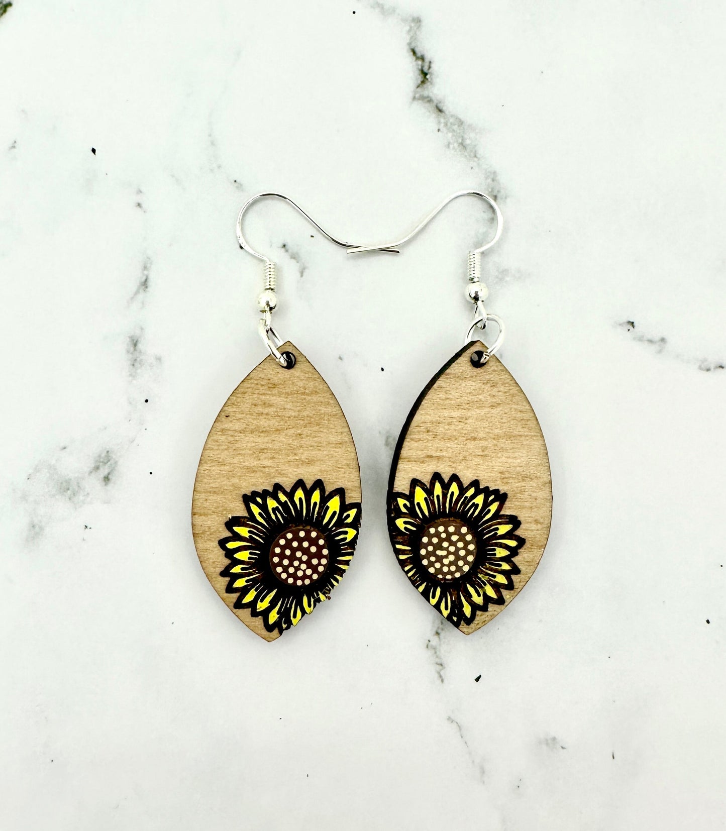 Sunflower Dangle Earrings