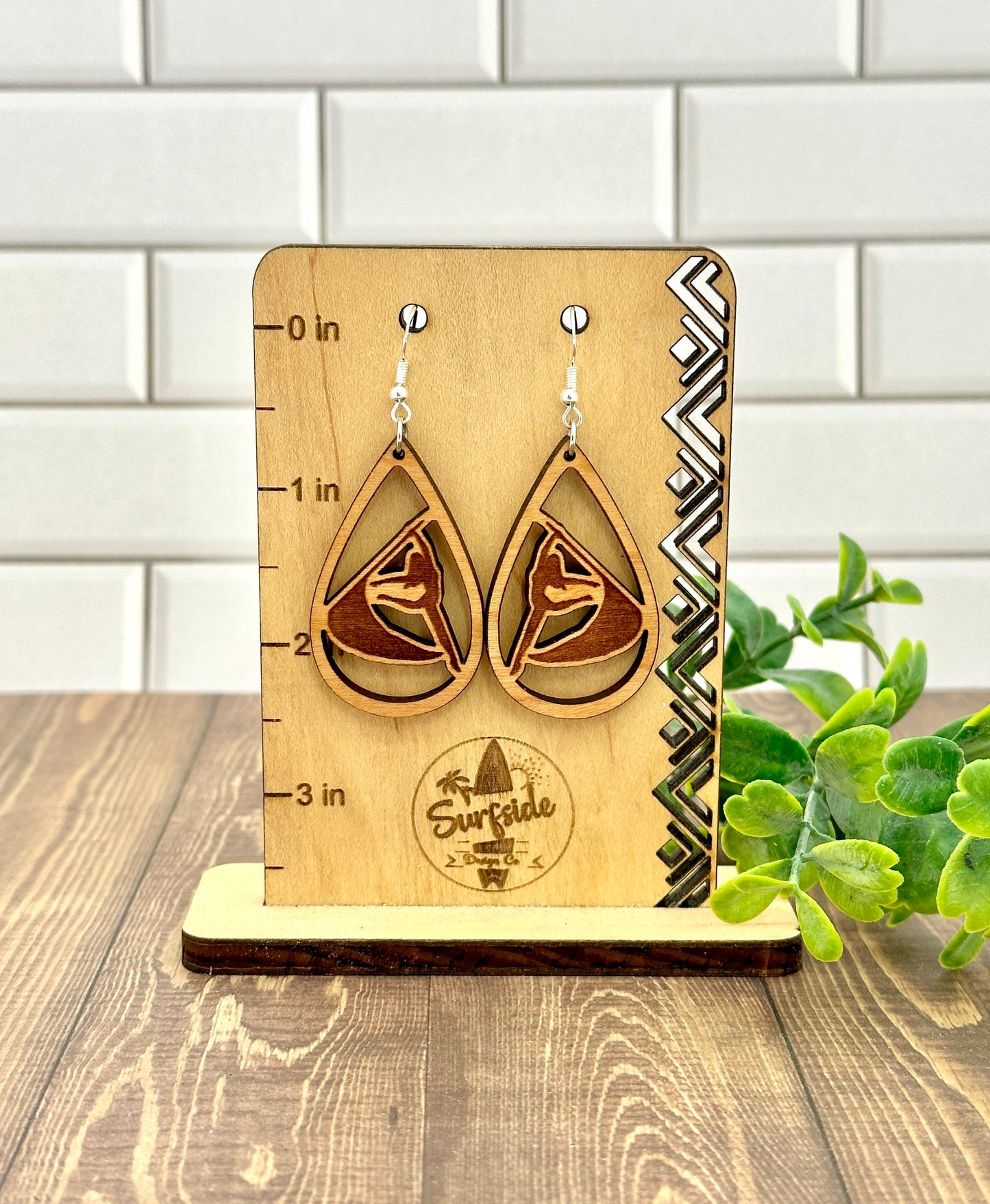 Color Guard Earrings Teardrop Shape