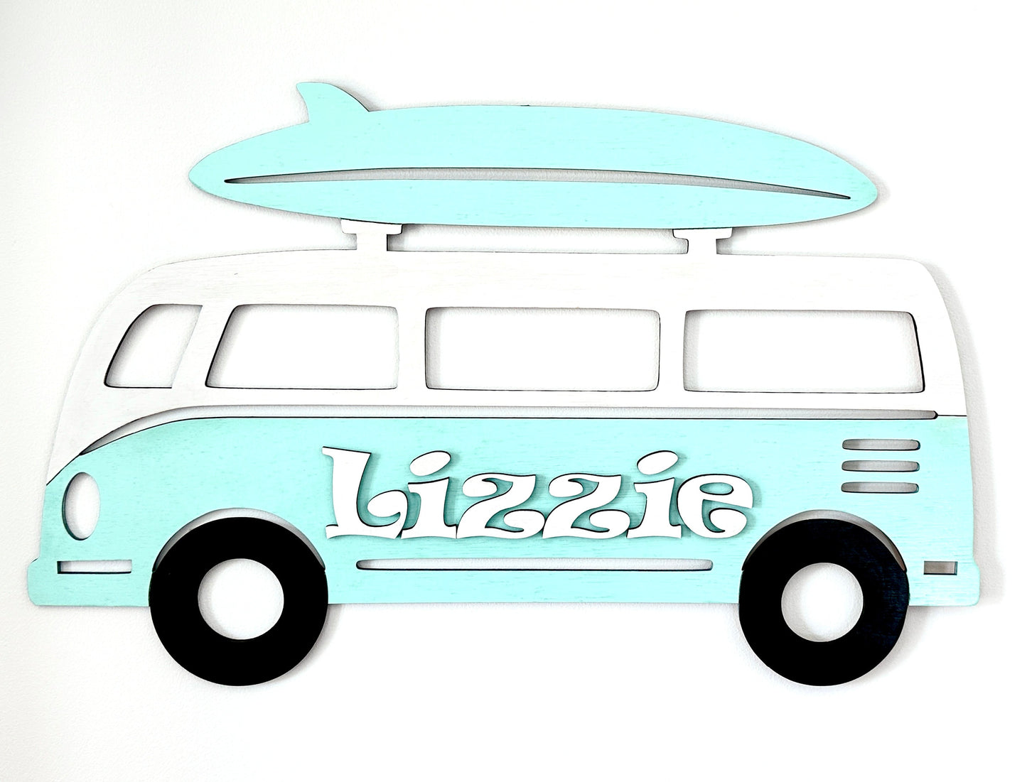 Surfer Van Name Sign