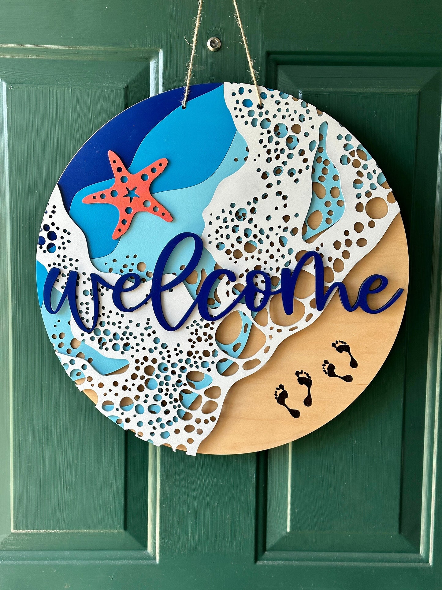 Beach Welcome Door Hanger