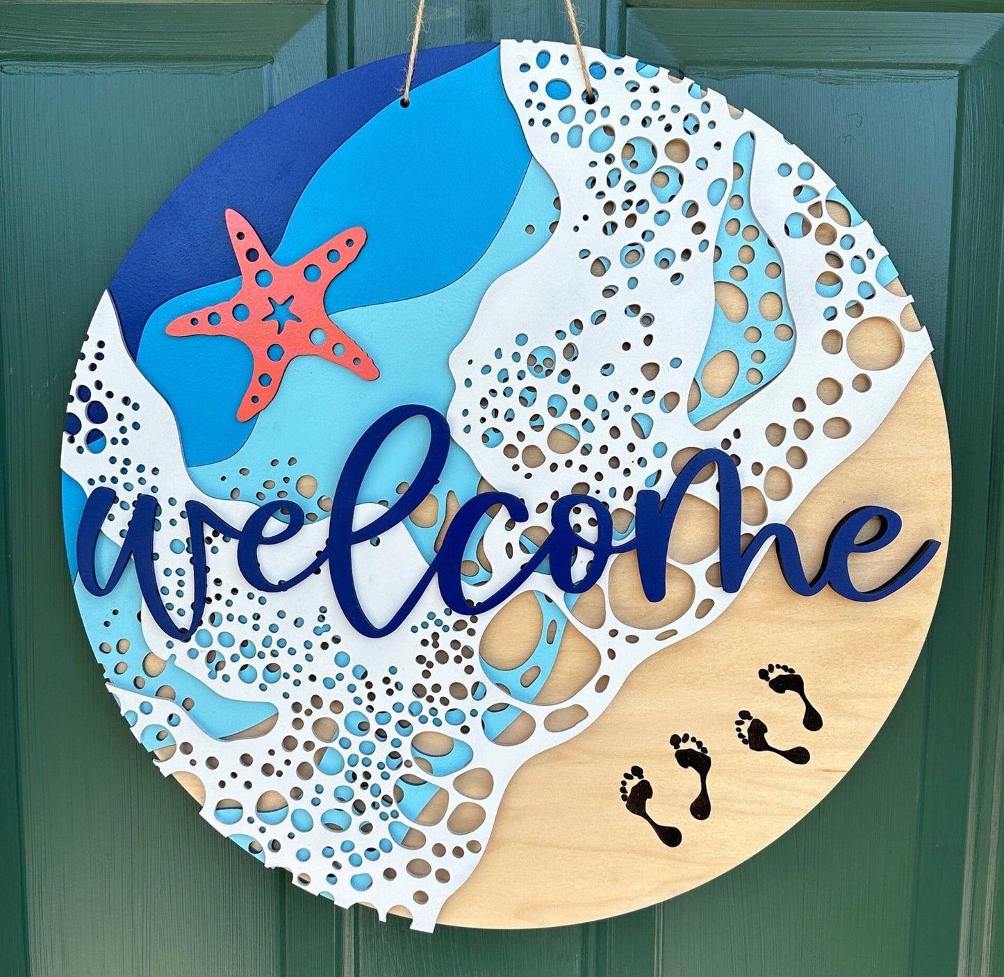 Beach Welcome Door Hanger