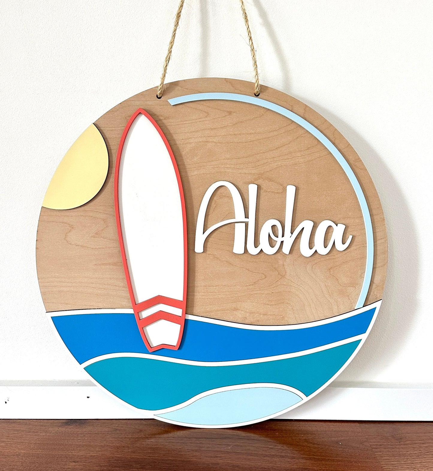 Surfboard Door Hanger Aloha