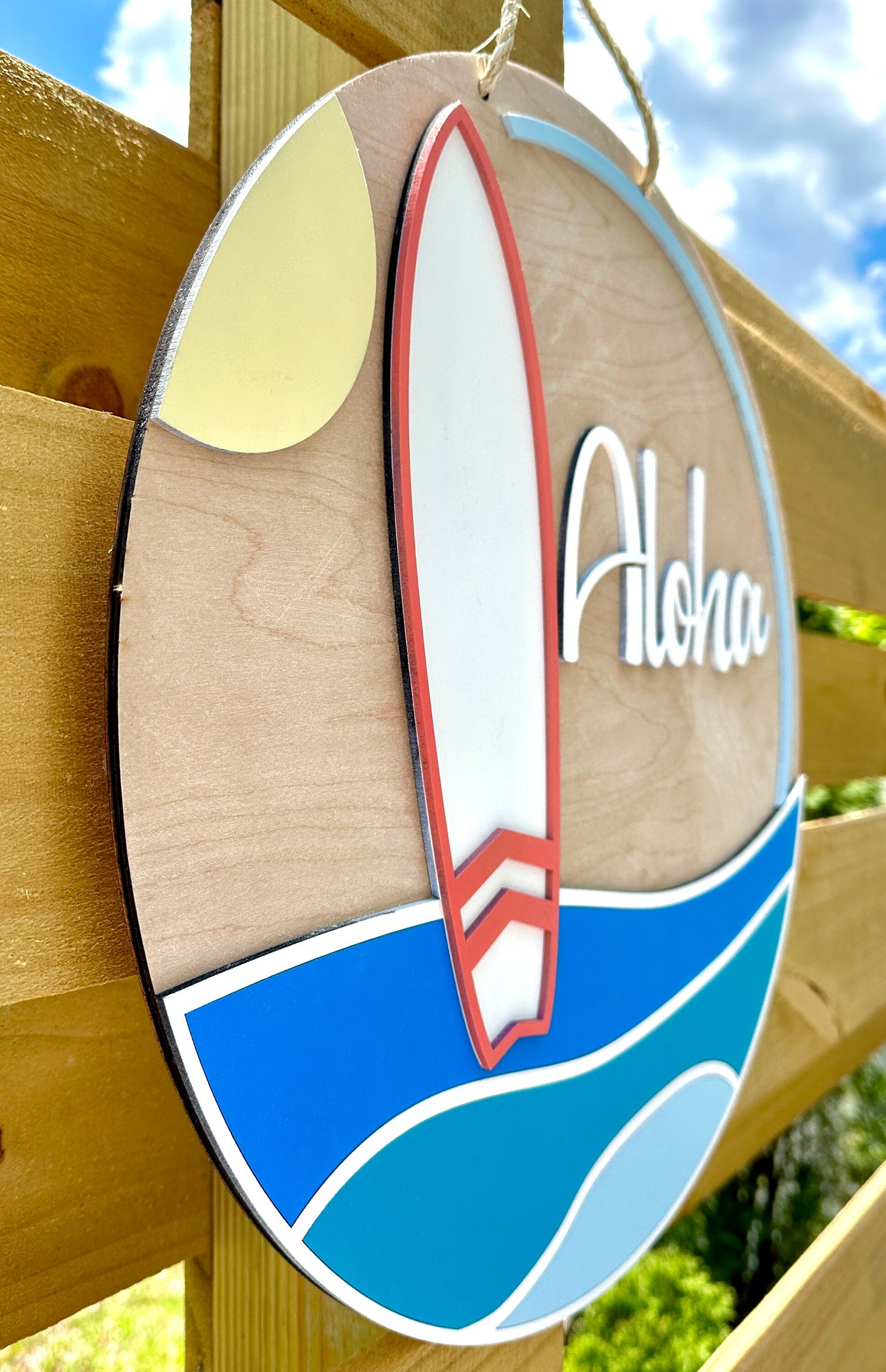 Surfboard Door Hanger Aloha