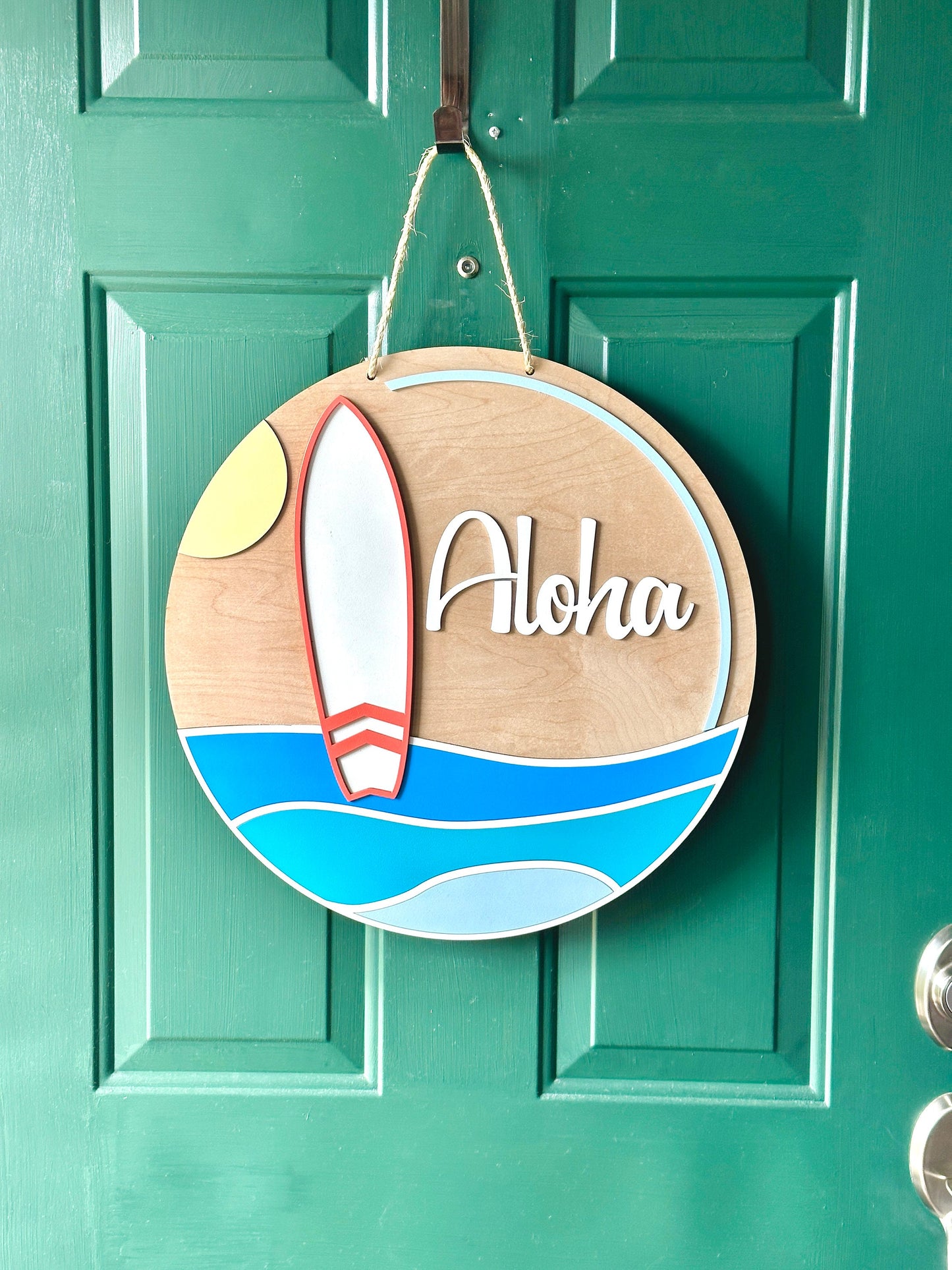 Surfboard Door Hanger Aloha