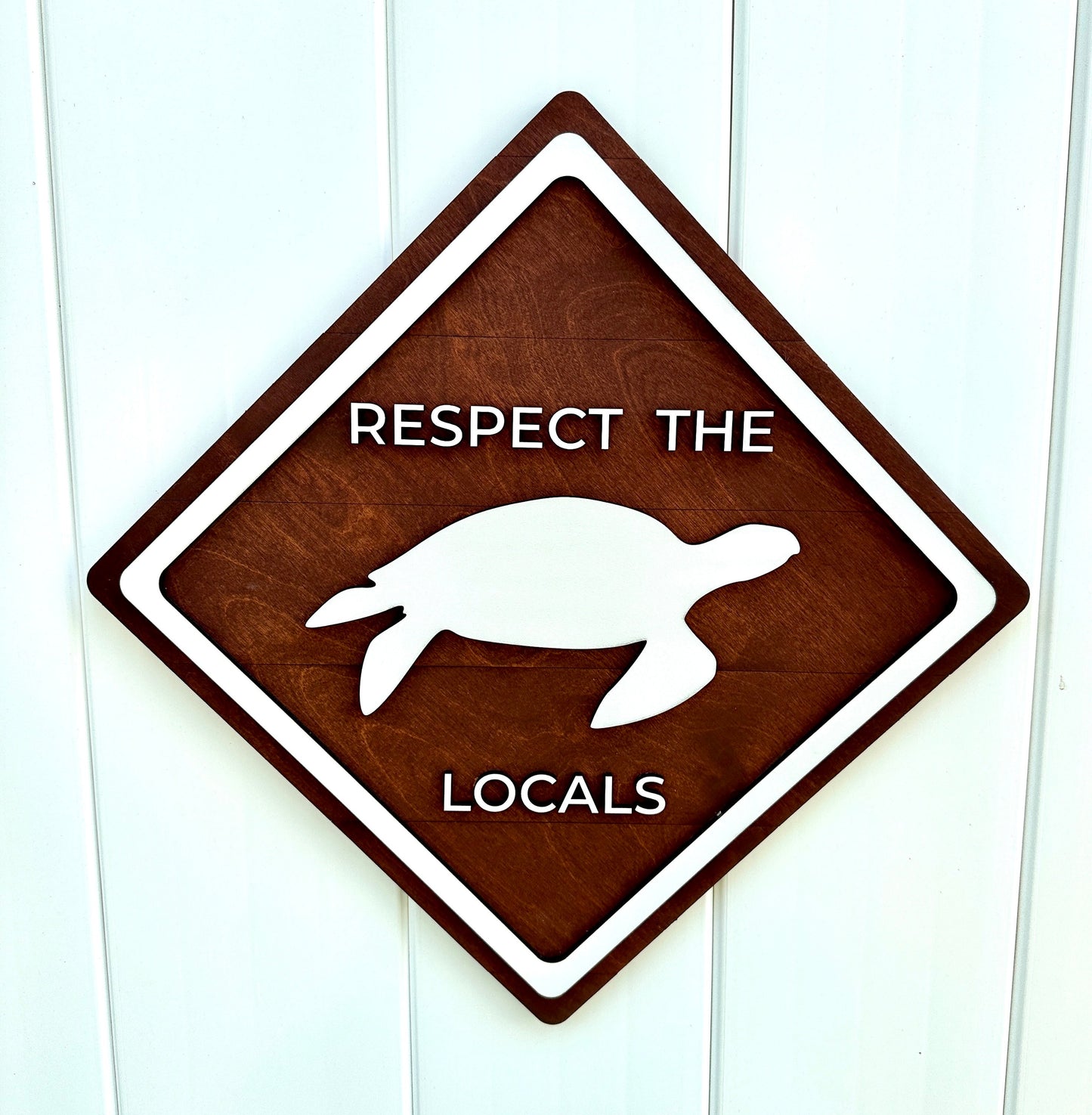 Respect The Locals Sign