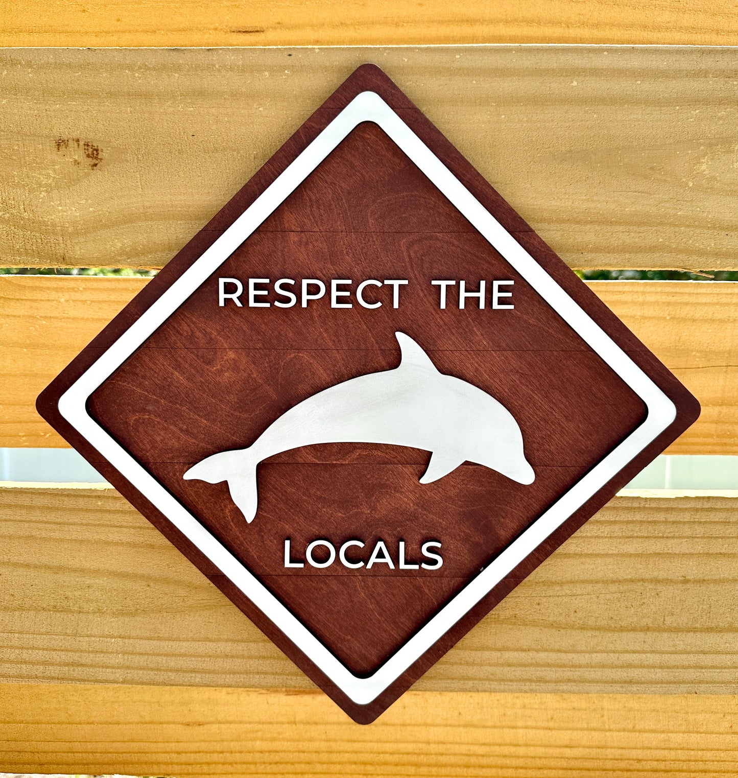 Respect The Locals Sign