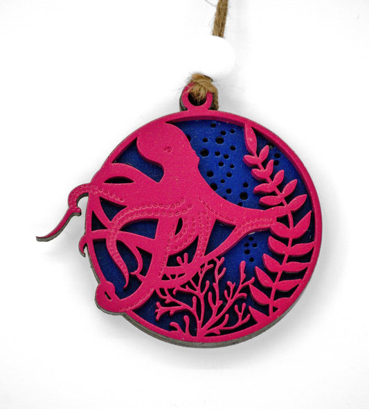 Octopus Christmas Ornament