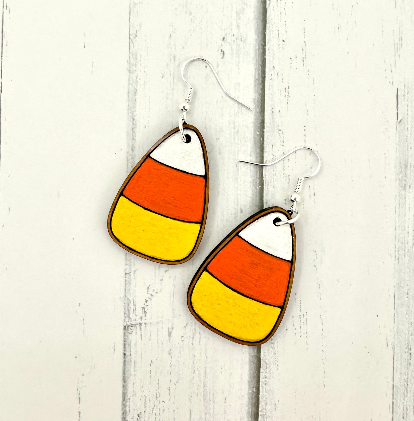 Candy Corn Dangle Earrings