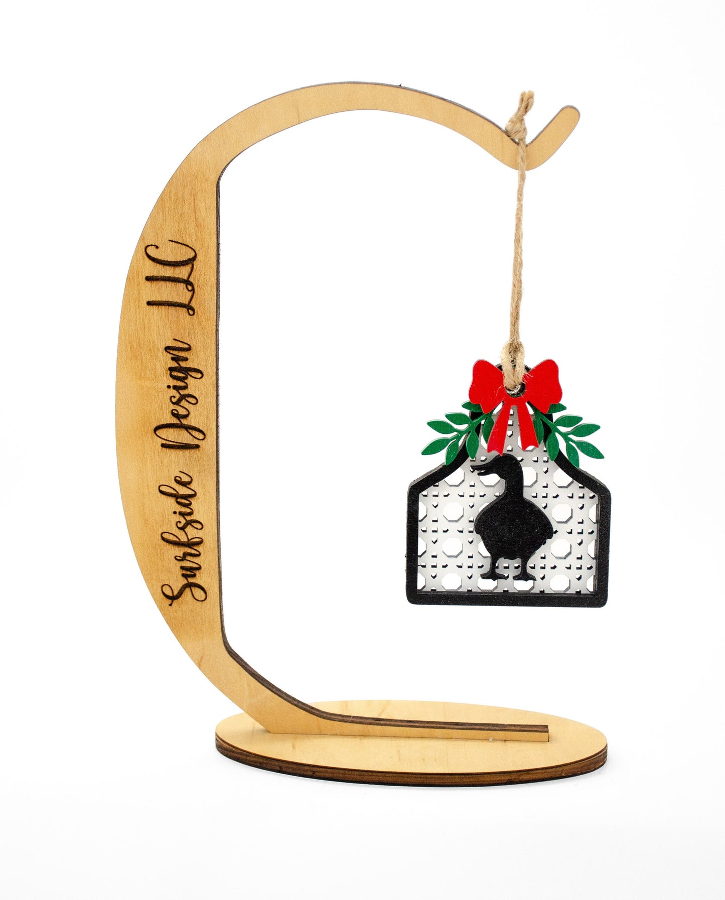 Farm Duck Rattan Ornament